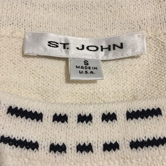 St. John Ivory Sleeveless Top - Small - Picture 5 of 5
